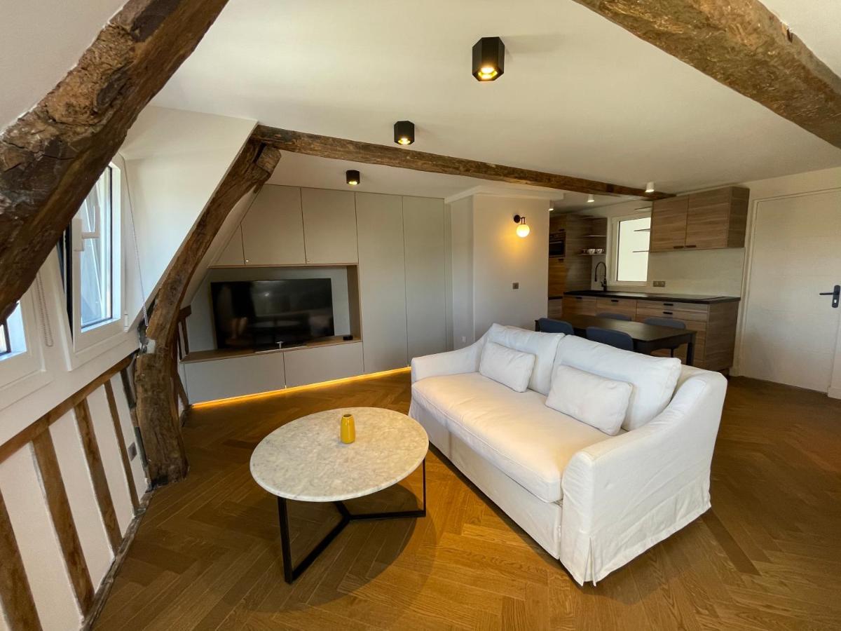 Appartement Les Hirondelles Honfleur Buitenkant foto