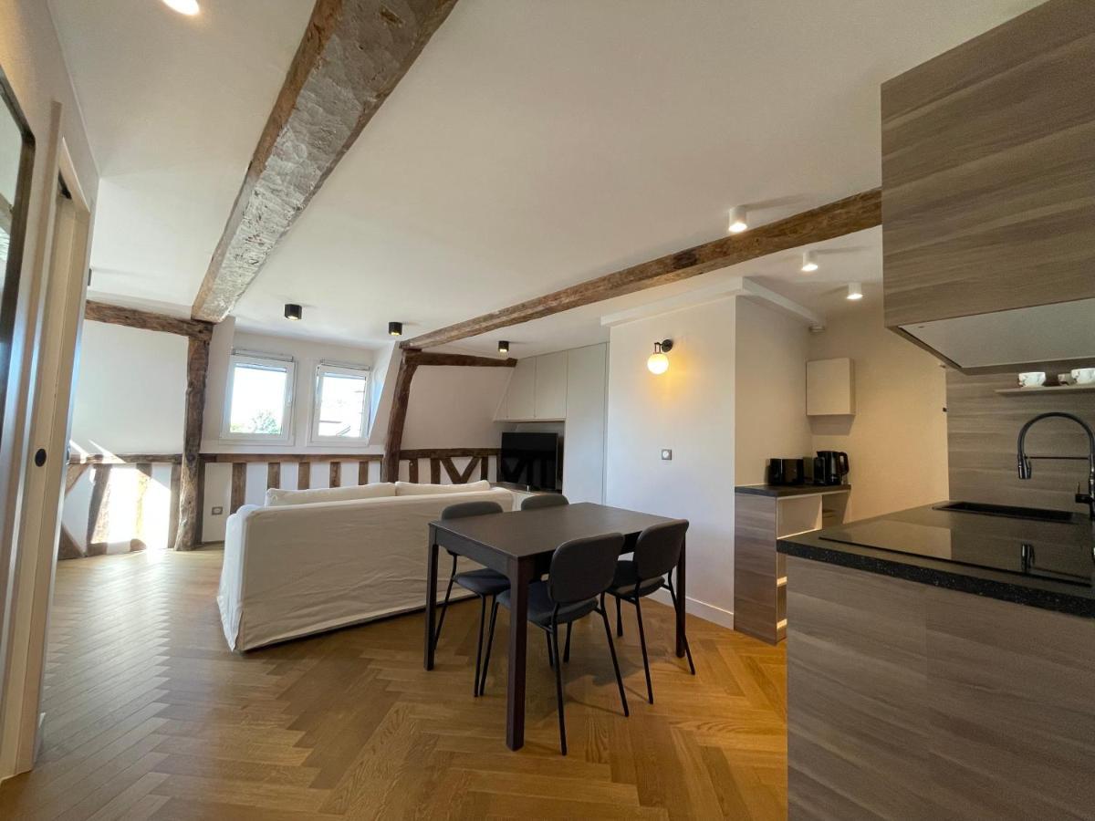 Appartement Les Hirondelles Honfleur Buitenkant foto