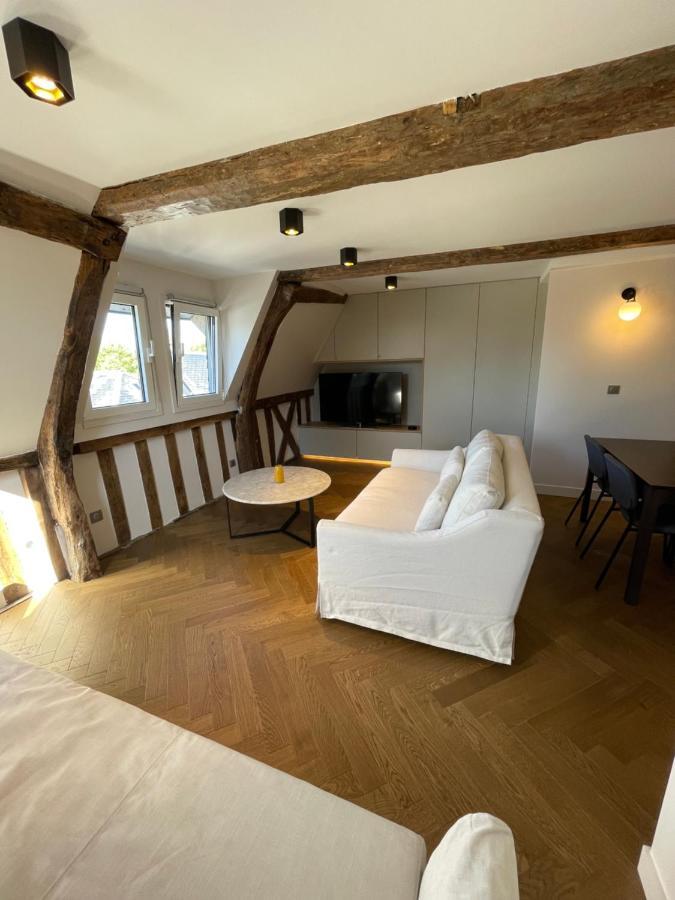 Appartement Les Hirondelles Honfleur Buitenkant foto