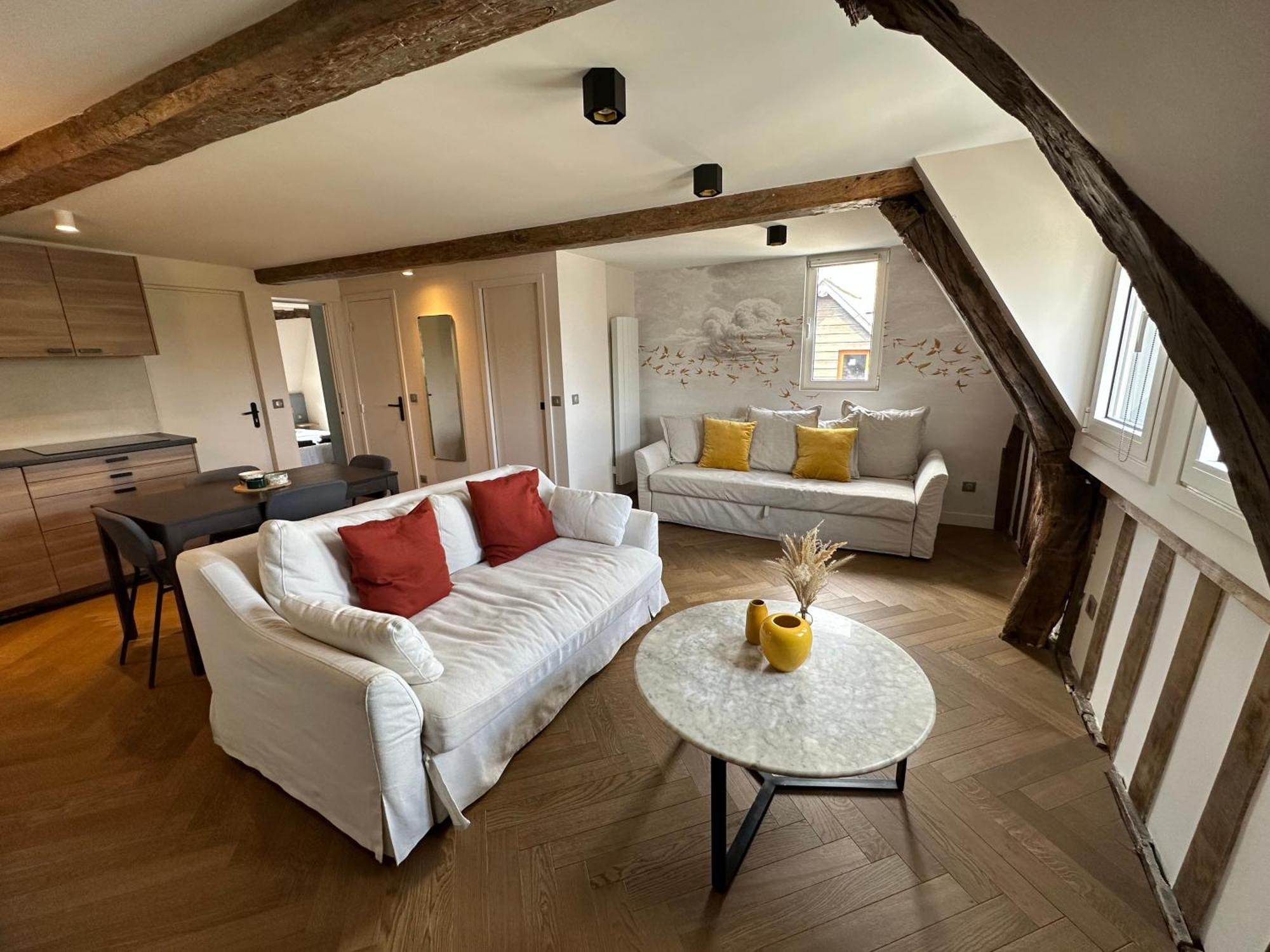 Appartement Les Hirondelles Honfleur Buitenkant foto